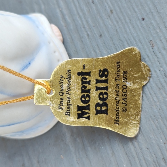 Vintage 1978 Jasco Merri-Bells Angel / Bunny, With Tag - Picture 7 of 9